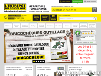 aubenas.entrepot-du-bricolage.fr website preview
