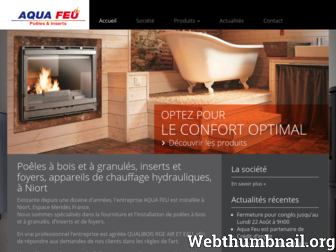 aqua-feu-poele.fr website preview