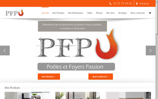 poeles-foyers-passion.fr website preview