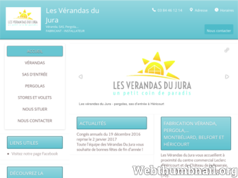 lesverandasdujura.fr website preview