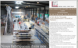 art-de-la-veranda.fr website preview