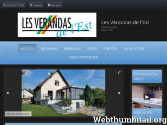 verandas-est-anould.fr website preview