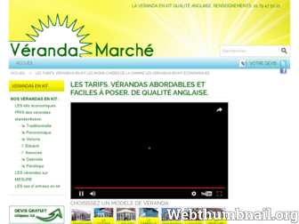 veranda-marche.fr website preview