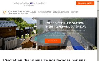isolation-entreprise.fr website preview