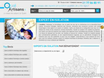 isolation.quali-artisans.fr website preview