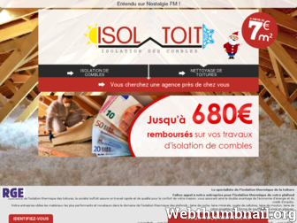 isoltoit.fr website preview