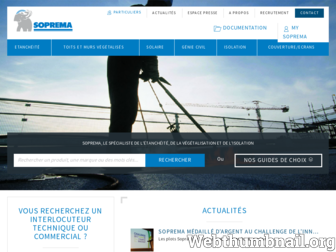 soprema.fr website preview