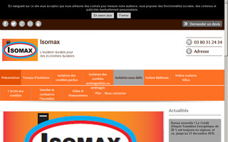 isomax-isolation-dijon-dole.fr website preview