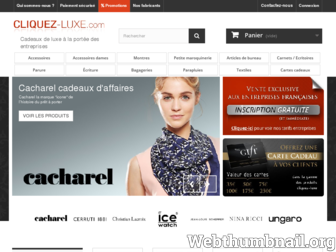 cliquez-luxe.com website preview