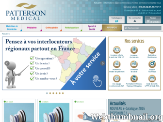 pattersonmedical.fr website preview