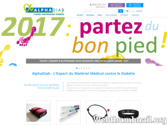 alphadiab.fr website preview