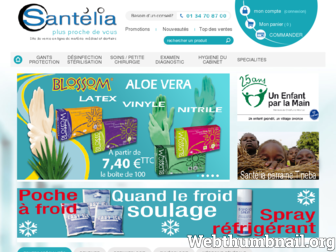 santelia.fr website preview