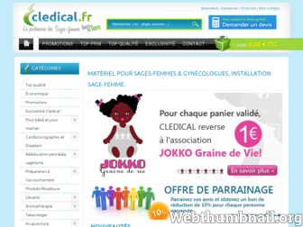 cledical.fr website preview