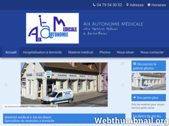 aix-autonomie-medicale.fr website preview