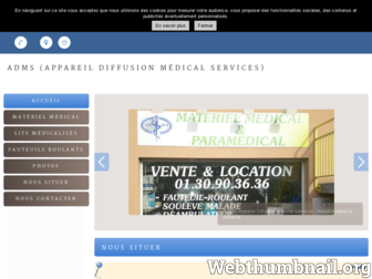adms-materiel-medical.fr website preview