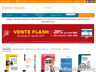 elsevier-masson.fr website preview