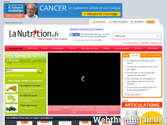 lanutrition.fr website preview