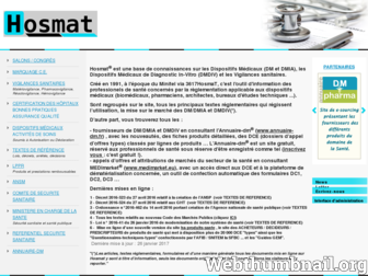 hosmat.fr website preview