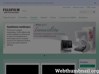 fujifilmmedical.fr website preview