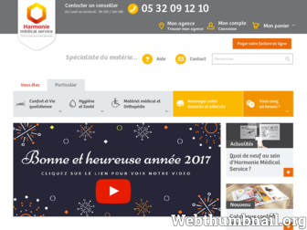 harmonie-medical-service.fr website preview
