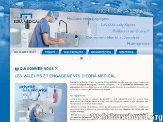 edramedical.fr website preview