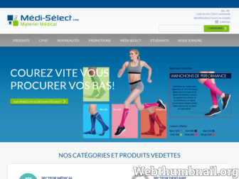 medi-select.ca website preview