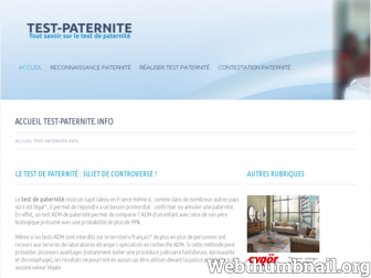 test-paternite.info website preview
