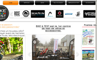 bikeandtest.fr website preview