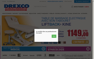 drexco-kine.fr website preview