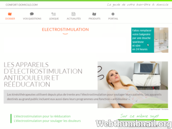 electrostimulation.confort-domicile.com website preview