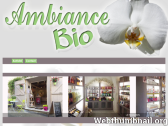 ambiance-bio.fr website preview