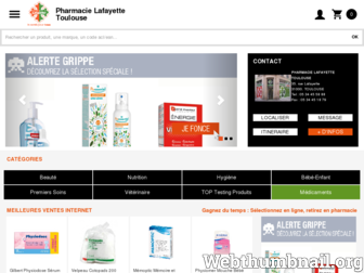pharmacielafayettetoulouse.com website preview
