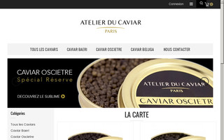 atelierducaviar.fr website preview