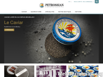 petrossian.be website preview