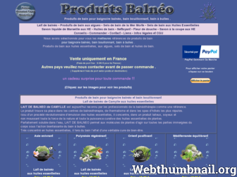 produits-balneo.fr website preview