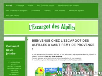 lescargotdesalpilles.fr website preview
