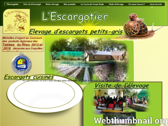 escargotier.fr website preview