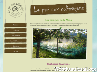 le-pre-aux-colimacons.fr website preview