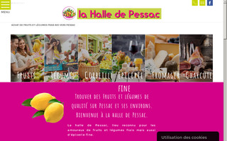 halledepessac.fr website preview