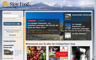 slowfood-coolporteur.fr website preview