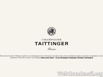 taittinger.com website preview
