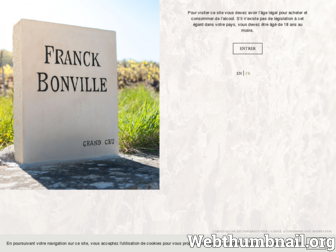 champagne-franck-bonville.com website preview