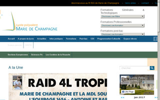 lycee-marie-de-champagne.fr website preview