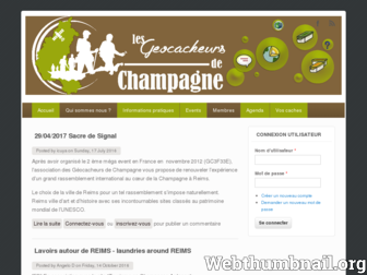 geocaching-champagne.com website preview