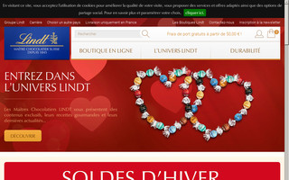 lindt.fr website preview