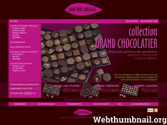 lignepure-chocolat.com website preview