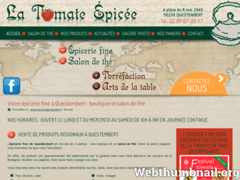 la-tomate-epicee.fr website preview