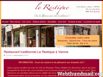 le-restique.fr website preview