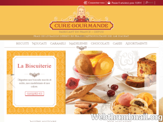 curegourmande.fr website preview
