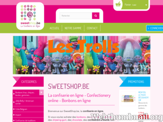 sweetshop.be website preview